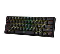 Redragon K630 Dragonborn Clavier de jeu filaire RVB 60 %, clavier mécanique compact 61 touches avec interrupteur rouge linéaire, support pilote professionnel, noir