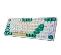 Redragon K643WGC Clavier de jeu mécanique 90 % avec rétroéclairage RVB et macro personnalisable avec pavé de chiffres, 94 touches remplaçables à chaud USB-C filaire/Bluetooth/clavier 2,4 G