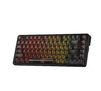 Redragon K649 Pro Clavier de Jeu RVB à Joint sans Fil 78%, 3 Modes, 82 Touches, Clavier mécanique entièrement Transparent avec Prise remplaçable à Chaud, 5 Couches d'atténuation du Bruit, US Layout