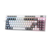 Redragon K655 Clavier de Jeu mécanique Filaire 75% RVB, 78 Touches remplaçables à Chaud avec Panneau de Couverture en Aluminium, Prise améliorée et Touches Macro/médias intégrées, US Layout