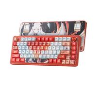 Redragon K673 Clavier mécanique RVB, 2,4 GHz/BT/filaire, avec interrupteur Litsea, rouge