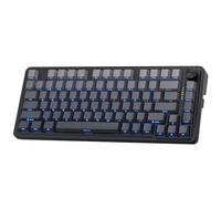 Redragon K673 GB Clavier de Jeu RGB sans Fil Gasket 75%, 3 Modes, 81 Touches PBT, mécanique Compact, contrôle par Bouton dédié, atténuation Bruit 5 Couches, US Layout