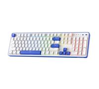 Redragon K685 Pro Clavier de Jeu 104 Touches sans Fil Gasket RVB, 3 Modes, Clavier 100% avec Socle remplaçable à Chaud, Coussinets insonorisants et commutateurs Rouges linéaires, Blanc, US Layout