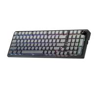 Redragon K686 Pro 98 Touches Gasket RGB Clavier de Jeu 3 Modes PBT avec échange à Chaud, Socle RVB orienté vers Le Bas, Bouton Rotatif et Isolation phonique à 5 Couches, Touches PBT, US Layout