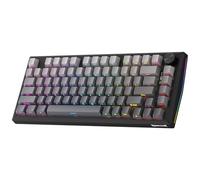 Redragon K687 PRO Clavier de jeu sans fil CNC à joint, clavier mécanique 81 touches avec panneau en aluminium CNC de qualité supérieure, bouton de contrôle facile, amortissement du bruit à 5 couches