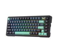 Redragon K724 Pro Clavier de Jeu sans Fil Gasket avec écran Hype et Bouton, Clavier mécanique 80%, écran d'information TFT de 1,14", atténuation du Bruit à 5 Couches, Interrupteur linéaire, US Layout