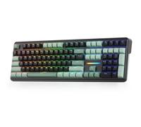 Redragon K745 PRO Clavier de jeu RVB sans fil, clavier mécanique à 108 touches avec 4 touches de raccourci supplémentaires, prise remplaçable à chaud, amortissement du bruit à 5 couches, touches PBT