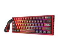 Redragon K753 HE Clavier de jeu à déclenchement rapide, clavier mécanique filaire 60 % 61 touches avec base en aluminium creux Hype-Rouge, commutateur magnétique UltraMag 100 % POM Silky Rappid