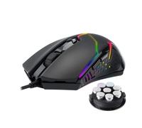 FireDragon Souris Gamer CENTROPHORUS2 (M601-RGB) – 6 boutons, 7200 DPI, optique, USB, rétro LED RGB