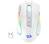 Redragon M612 Pro Souris sans Fil 8000 DPI 9 Boutons Blanche