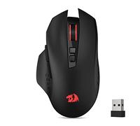 Redragon M656 Gainer Souris de Jeu sans Fil 4000 DPI 2,4 GHz avec 5 Niveaux de DPI, 7 Boutons Macro, rétroéclairage LED Rouge et Logiciel/Lecteur Professionnel Pris en Charge, pour PC/Mac/Ordinateur