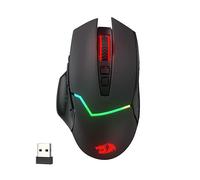 Redragon M690 Pro Souris de Jeu sans Fil, 8000 DPI avec Touche Rapid Fire, 8 Boutons Macro, Design Ergonomique pour PC/Mac/Ordinateur Portable, Noir