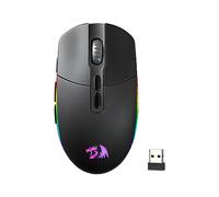 Redragon M719 Souris de jeu optique sans fil, 7 boutons programmables, rétroéclairage RVB, 10 000 DPI, souris de jeu ergonomique avec bouton Fire