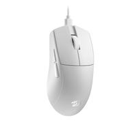 Souris REDRAGON M724W-1K K1NG USB Type-C, 6 boutons programmables, 1000Hz, Blanc, câble 1.5m, dimensions 120.8x64.3x37.9mm, poids 42g, durée de vie 20M clics