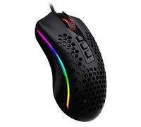 Redragon M808 Storm Souris de jeu RVB légère, coque ultra légère de 85 g - Capteur optique 12 400 DPI - 7 boutons programmables - Enregistrement précis - Câble Super-Lite - Noir