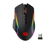 Redragon M810 Pro Souris de Jeu sans Fil 10 000 DPI Filaire/Gamer avec Bouton de tir Rapide, 8 Touches Macro, 45 Heures de Puissance Continue et rétroéclairage RVB pour PC/Mac/Ordinateur Portable,