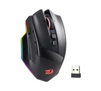 Redragon M813 PRO Souris de jeu RVB 3 modes avec molette de défilement double mode 4D, souris optique ergonomique avec max 26 000 ppp, capteur de précision professionnel 3395, 7 boutons macro,