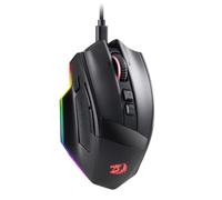 Redragon M813 Souris de jeu filaire RVB avec molette de défilement double mode 4D, souris optique ergonomique avec max. 16 000 DPI, capteur de haute précision 3333, 7 touches macro, logiciel pris en