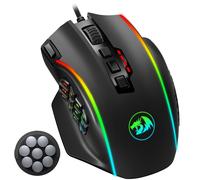 Redragon M901 Perdition MMO Wired Gaming Mouse, 19 Buttons, 12400 DPI