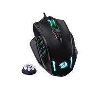 Redragon M908 RGB rétro-éclairage LED USB souris de jeu filaire 18 boutons de souris programmables 12400 DPI BLANC