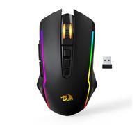 Redragon M914-RGB Souris de Jeu BT/2.4G/Câblée à Trois Modes 10000 DPI avec Boutons de Tir Rapide - Noire