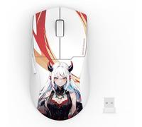 Redragon M918AK Souris de jeu sans fil 3 modes, 55 G, légère, 26 K DPI avec prise en main ergonomique naturelle, boutons programmables complets, logiciel prend en charge les claviers et DPI, blanc