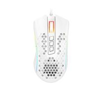 Redragon M988Storm Elite White RGB Mouse Gamer Ultralight 85 g, Honey Comb Design Optical Sensor 12 400 dpi