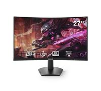 Redragon Moniteur de jeu incurvé 27" 144 Hz/165 Hz, QHD 2K (2560 x 1440) sans cadre, temps de réponse de 1 ms, compatible HDMI et VGA, support mural VESA