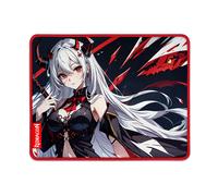 Redragon Tapis de souris EISA P047-S – lycra lisse, base antidérapante, 33 x 25 cm, noir