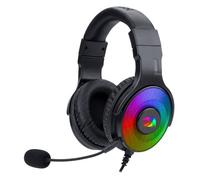 Redragon Pandora 2 H350 RGB Casques de Gaming - Audio haute définition + Basses puissantes - Casque de jeu avec micro amovible, grands coussinets - Fonctionne sur PC/PS4/XBOX One/NS (Noir)