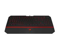 Redragon K502 Clavier De Jeu À Membrane Filiaire, avec Repose-Poignet, Touches Multimédia, Mince, Durable, Silencieux, Ergonomique, AZERTY FR, Parfait pour Ordinateur, Idéal pour Les Players, Noir
