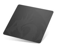 Redragon PG1M Tapis de souris en verre, surface de précision ultra lisse avec base antidérapante, facile à nettoyer, tapis de souris dur pour jeux vidéo 330 x 330 x 3,7 mm (noir, 30 x 30 cm (L x l)