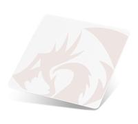 Redragon PG1M Tapis de souris en verre - Surface de précision ultra lisse avec base antidérapante, facile à nettoyer, tapis de souris dur pour jeux, 30 x 30 cm, blanc