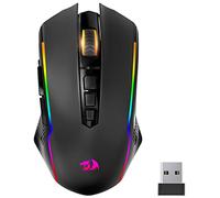 Redragon Souris Gamer sans Fil,Souris sans Fil Rechargeable avec 8000 PPP,Ergonomique,RVB,9 Boutons Programmable avec Bouton de Feu,70 Heures,Souris Gaming de Jeu pour Windows et Mac - Noire