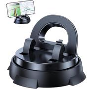 Redreeer Car Phone Holder Mount, 360-Degree Rotatable Mobile Holder with Non-Slip Base, Strong Adsorption Car Bracket, Universal Fit, Rock-Solid Hold, Washable Gel Pad, Suitable for All Models (1 Pcs)