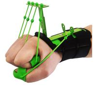 Redresseur de doigts en silicone pour muscler les doigts - Poignée avec résistance réglable - Appareil de développement de la force à cinq doigts - Pour l'entraînement des kinésithérapeutes, musiciens