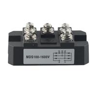 Redresseur de pont MDS-100A 100A 1600V 5 bornes triphasé module diode pleine onde pour entraînement de moteur AC/DC, AVR, applications de commutation