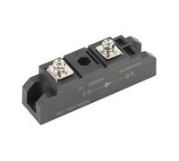 Redresseur de Pont, Redresseur à Diode triphasé Noir Puly 100A 1600V Module de Diode Complet Un avec Refroidissement par Plaque de Cuivre de Puissance Radiato pour Entrée de