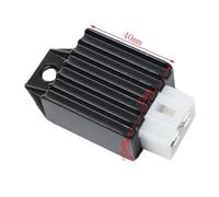 Redresseur de régulateur de Tension d'allumage 12 V Compatible avec Les pièces de Moto Automobile GY6 50 80 125 150 CC Buggie cyclomoteur Scooter ATV Pit Bike(Black)