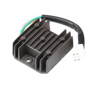 Redresseur de tension Régulateur de tension redresseur 12 V 4 fils pour GY6 50 cc, 80 cc, 100 cc, 120 cc, 150 cc, moto, scooter, cyclomoteur, ATV Régulateur de tension(Black)