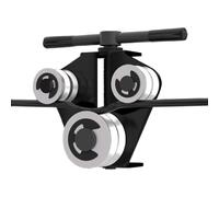 Redresseur de tubes, construction robuste, 9,5x9x4 cm, outil de réparation de tuyaux métalliques, dispositif de redressage de tubes industriels, portable compact, pour ateliers et garages