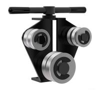 Redresseur manuel de tuyau de frein et cintreuse pour tubes de fer, construction en métal robuste avec tige filetée trempée, finition noire résistante à la rouille pour les tâches de réparation