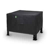 REDRICH Housse de foyer carrée - Housse de foyer d'extérieur très résistante, couverture complète pour patio extérieur, anti-poussière, anti-UV et imperméable, 71,1 x 71,1 x 40,6 cm (L x l x H), noir