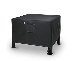 REDRICH Housse de foyer carrée - Housse de foyer d'extérieur très résistante, couverture complète pour patio extérieur, anti-poussière, anti-UV et imperméable, 71,1 x 71,1 x 40,6 cm (L x l x H), noir