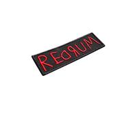 Redrum (Murder) Brodeur en rouge (Corrow of Stanley Kubrick, Stephen King), The Shining, Words, Horreur, Film, Friday 13, Killer Broderie à repasser sur applique souvenir