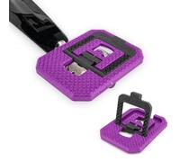 Redshift Mousetrap Pedal Adapters for SPD-Compatible Clipless Pedals, Gravel, Road, MTB, Commuter, and Hybrid Bikes, Purple/Black