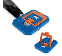 Redshift Mousetrap Pedal Adapters for SPD-Compatible Clipless Pedals, Gravel, Road, MTB, Commuter, and Hybrid Bikes, Blue/Orange