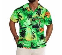 REDSTAR Chemise Hawaienne Homme - Chemise Homme Manches Courtes à imprimé de Fleurs Tropicales - Chemises hawaïennes pour Hommes pour Enterrement de Vie de garçon ou fête de la Plage.