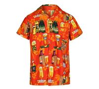 REDSTAR Chemise Hawaienne Homme - Déguisement hawaïen Humoristiques Chemise Homme Manches Courtes avec Boutons - Accessoires d'enterrement de Vie de garçon ou Chemises de Vacances pour Hommes