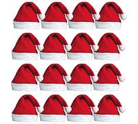 REDSTAR FANCY DRESS Bonnet de Noël Femme et Homme - 100 pièces, Bonnet père Noël adulte, Décoration et déguisement, Chapeau rigolo et original, Red Santa hat, Chapeau fête pour réveillon